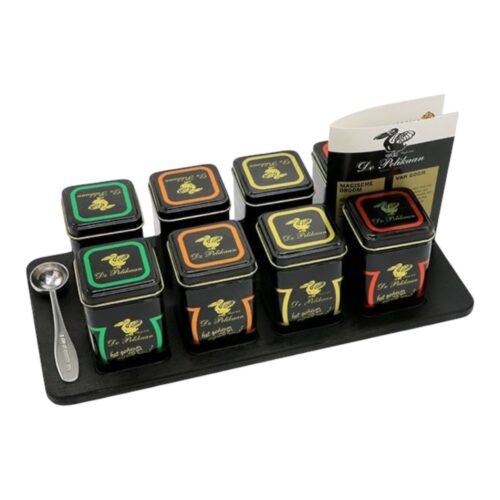 Theeplank 'Fleurig' Deluxe - 6 theesoorten
