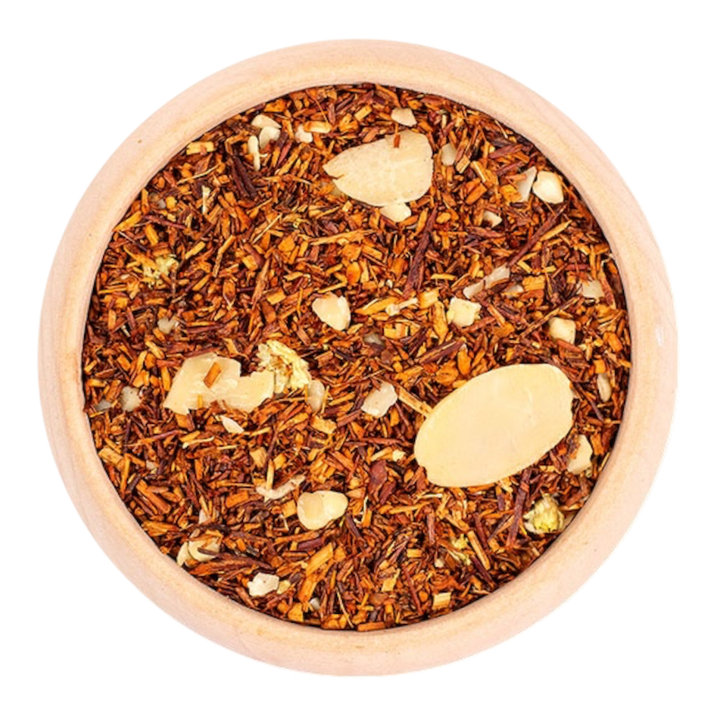 RooibosMarsepein_thee_DePelikaan Rooibos Marsepein